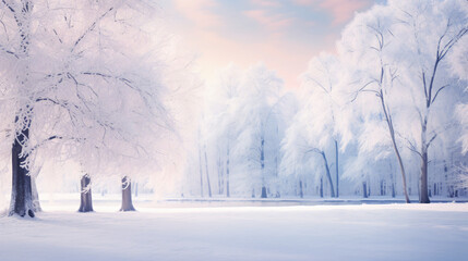 Landscape in a winter