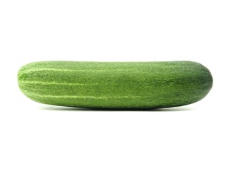 Fresh green cucumbers without chemicals Placed isolated on a white background.