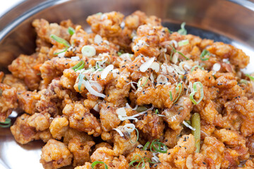 Deep-fried Chicken in Hot Pepper Sauce