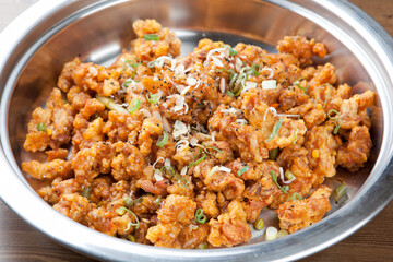 Deep-fried Chicken in Hot Pepper Sauce