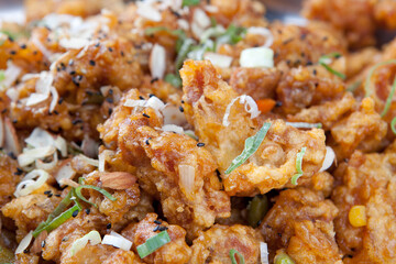 Deep-fried Chicken in Hot Pepper Sauce