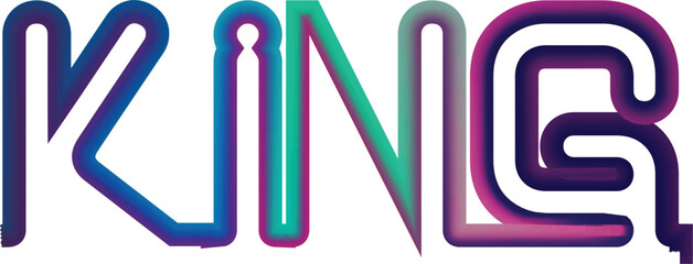 king of king text effect, font editable, typography, 3d text. vector