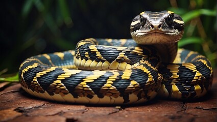 Obraz premium snake on a tree