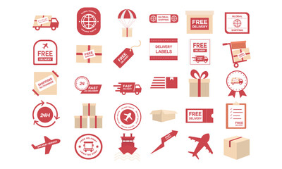 package delivery vector collection
