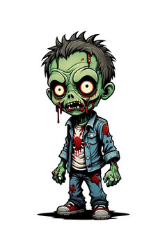 zombie cartoon illustration 
