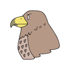 シンプル鷹アイコン