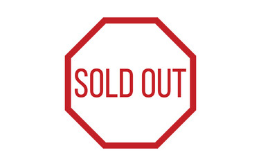 Sold out stamp red rubber stamp on white background. Sold out stamp sign. Sold out stamp.