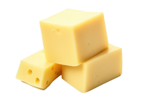 Montasio cheese  on transparent_background