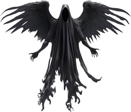 A close-up of a scary demon. 