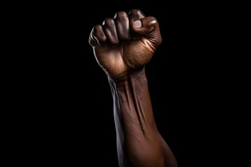 Close up of an african american fist