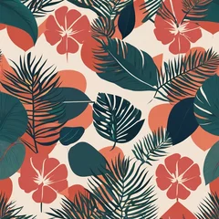 seamless pattern with tropical plants © Prashant
