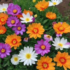 beautiful flowers in the garden