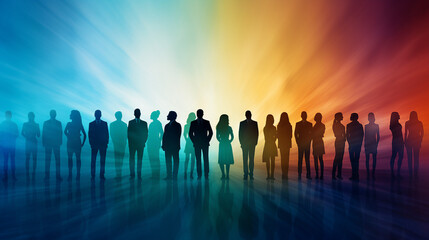 Diverse Workforce in Corporate Office: Successful Leadership and Team Collaboration