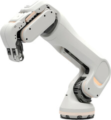 투명한 배경 위에 로봇팔