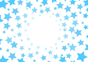 星　かわいい　ブルー　背景