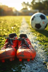 Soccer Shoes on the Field