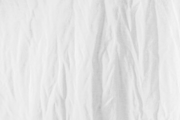Fototapeta premium Texture wrinkles white cotton pattern background