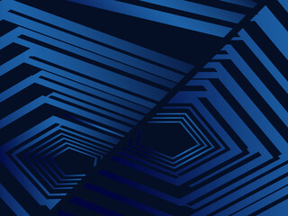 Premium background design with diagonal dark blue stripes pattern. Vector horizontal template for digital lux business banner, contemporary formal invitation, luxury voucher, prestigious gift certific
