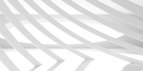 Fototapeta premium Empty Room. Abstract Futuristic Interior