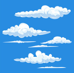 Cloud and blue sky illustration