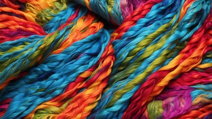 colorful wool fabric