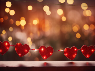 valentine background with hearts