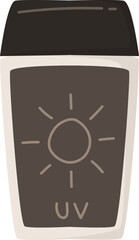 sunscreen skincare illustration