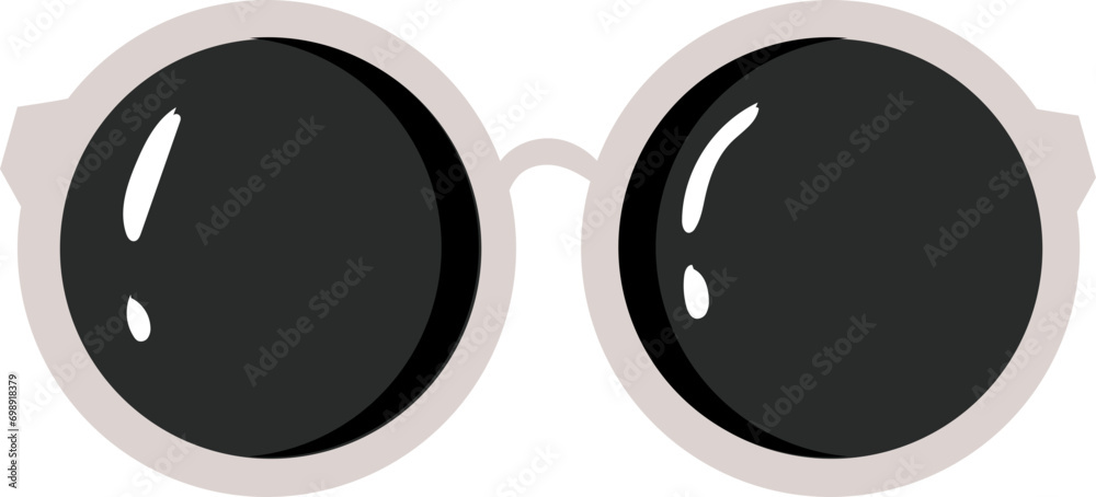 Sticker sunglasses vector illustration