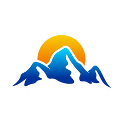 Mountain Vector Logo Design Template