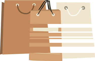 paper bag vector illustration