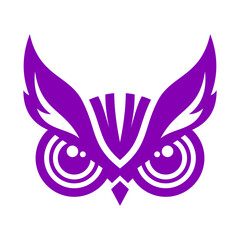Owl Eye Vector Logo Design Template