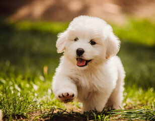 puppy on grass