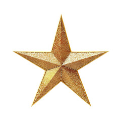 Obraz premium Golden star cut out