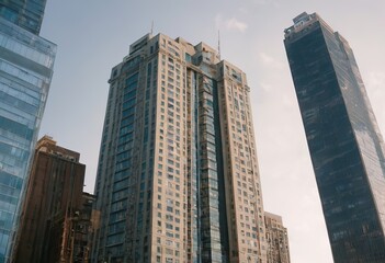 Fototapeta premium High rise residential building of public estate