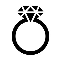 Wedding Ring Vector Logo Design Template