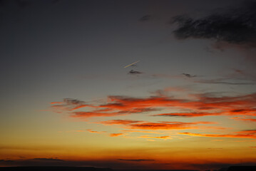 sunset in the clouds