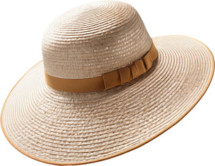 Sun Hat isolated on transparent background. PNG illustrations. Generative AI.