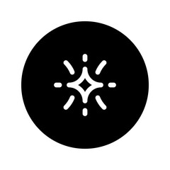 sparkler line circular icon