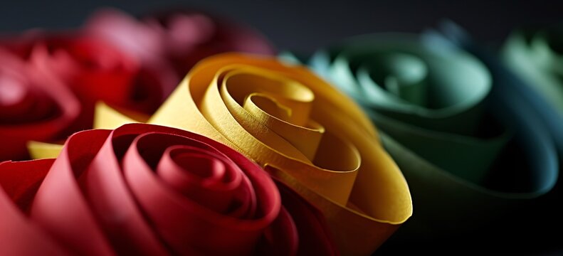 Colorful Paper Rolls