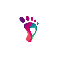 Footwear logo icon design vector concept