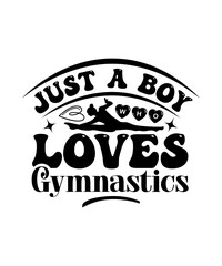 Just a boy Who Loves Gymnastics svg design