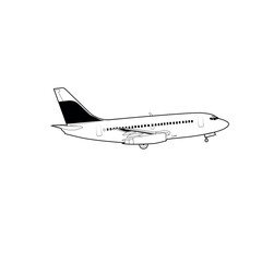 Australian airplane design vector silhouette perfect for airplane books, posters, children's picture books, aviation books and story books