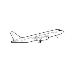 Australian airplane design vector silhouette perfect for airplane books, posters, children's picture books, aviation books and story books
