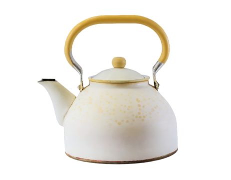 Old kettle - isolated