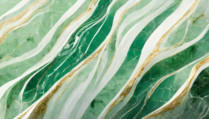 Marmur zielony, tekstura, tło, dekoracja ścienna, generative ai - obrazy, fototapety, plakaty