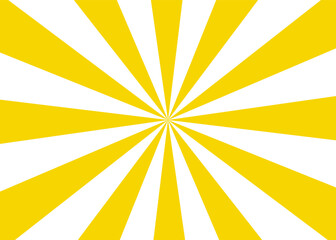 集中線　サンバースト　黄色