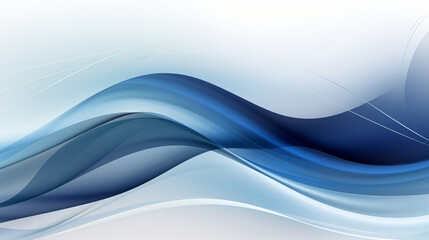 Abstract flowing designed horizontal banner