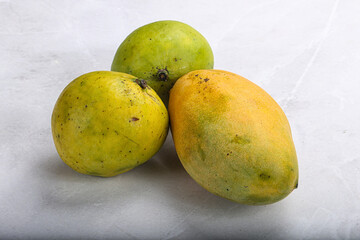 Fresh sweet and juicy mango heap
