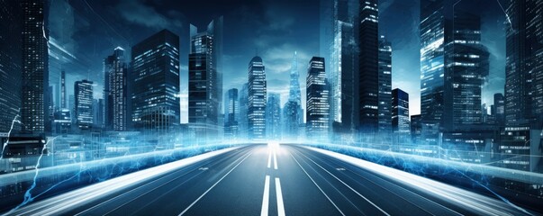 Obraz premium smart city ,Generative AI