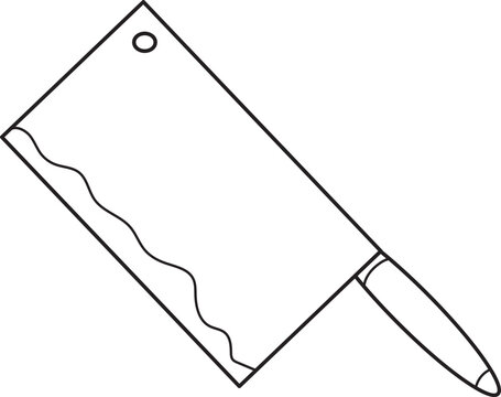 eto knife kitchenware outline